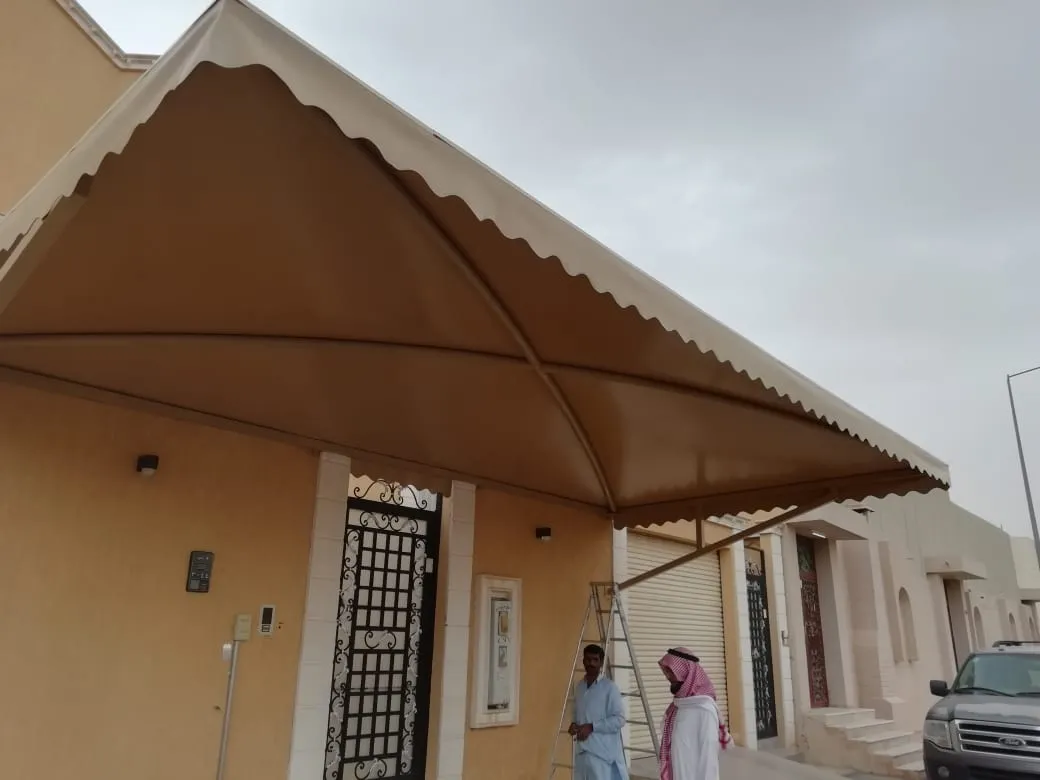 مظلات خارجية للمنازل في حي اشبيليا بالرياض 