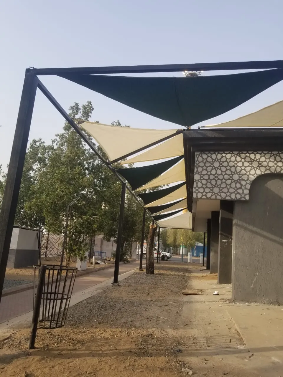 تركيب مظلات شد إنشائي للمدارس والحدائق بالرياض وشمالها 