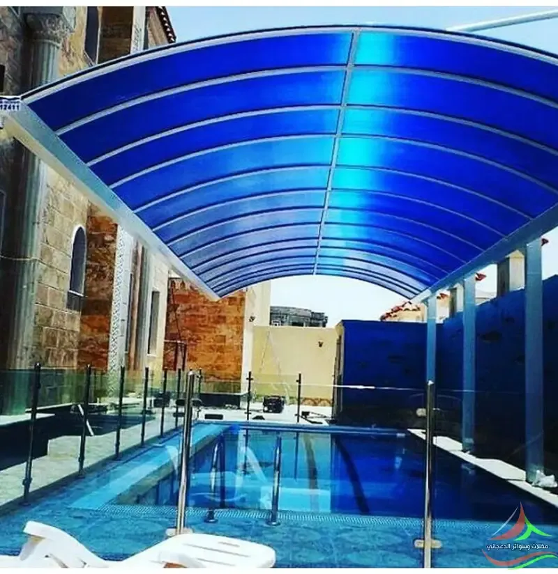 تركيب مظلات المسابح المتحركة في شمال الرياض 