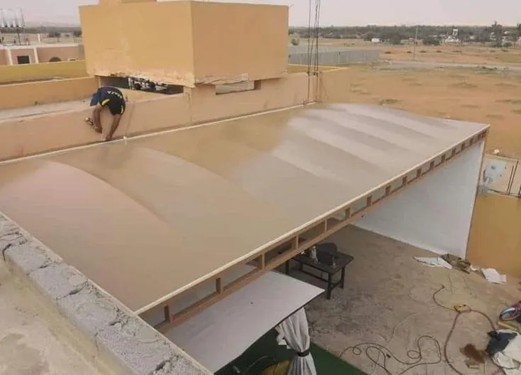 تركيب مظلات وسواتر في غرب الرياض 