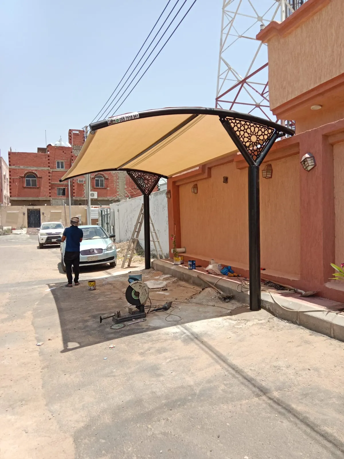 تركيب مظلات مودرن في شمال الرياض 