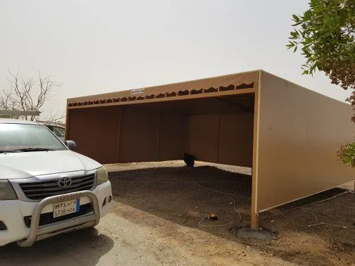 مظلات خارجية للمنازل في حي اشبيليا بالرياض 