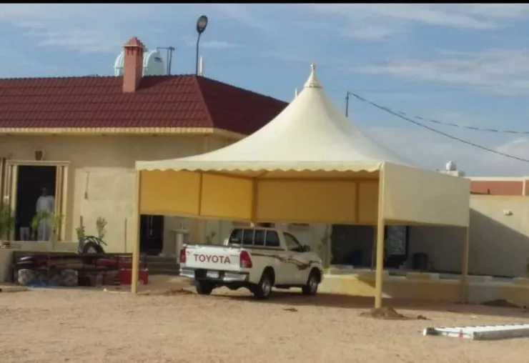 تركيب مظلات مداخل الفلل والمنازل في حي قرطبة 