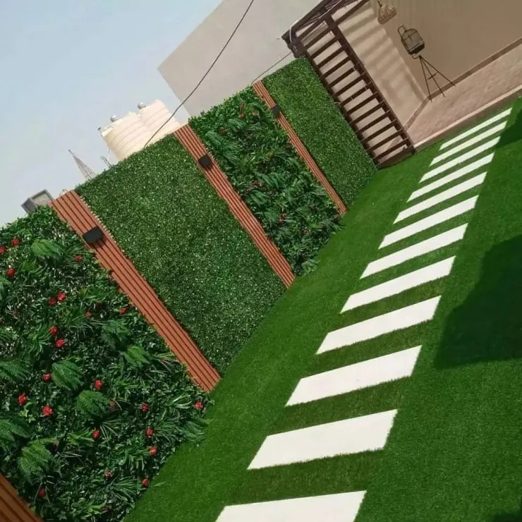 تركيب مظلات استرحات مع العشب الصناعي حي الملقا 
