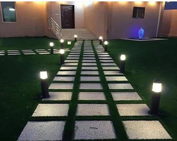 تركيب مظلات استرحات مع العشب الصناعي حي الملقا 