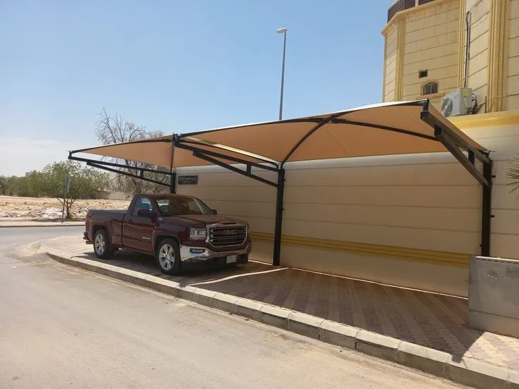 افضل مظلات سيارات مقص ومداخل منازل شمال الرياض 