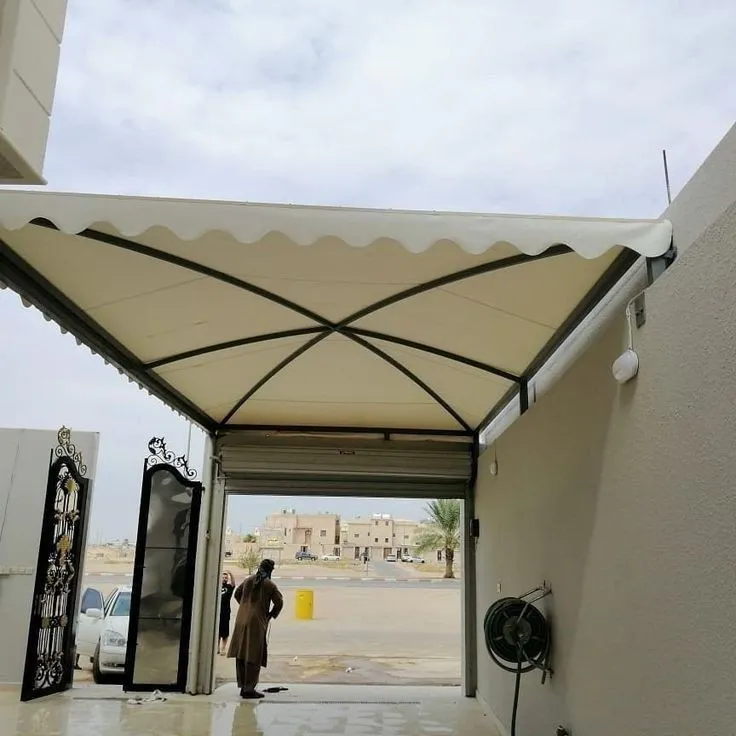 افضل مظلات سيارات مقص ومداخل منازل شمال الرياض 