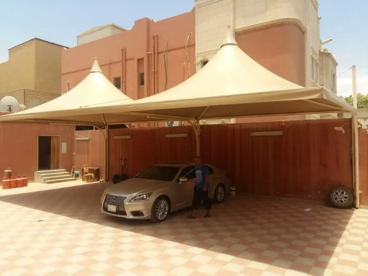 افضل تركيب مظلات هرمية حديثة لعام 2026في شمال الرياض 